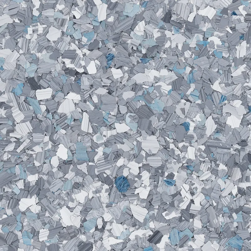 Blizzard flake floor coating color