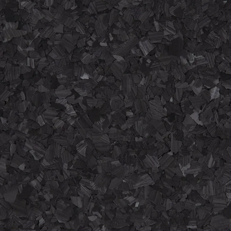 Carbon flake floor coating color