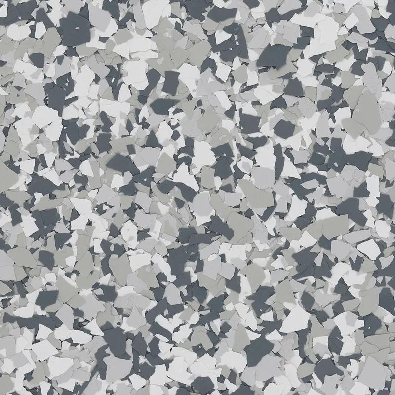 Gravel flake floor coating color