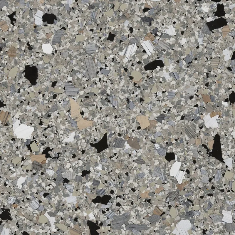 Shale flake floor coating color