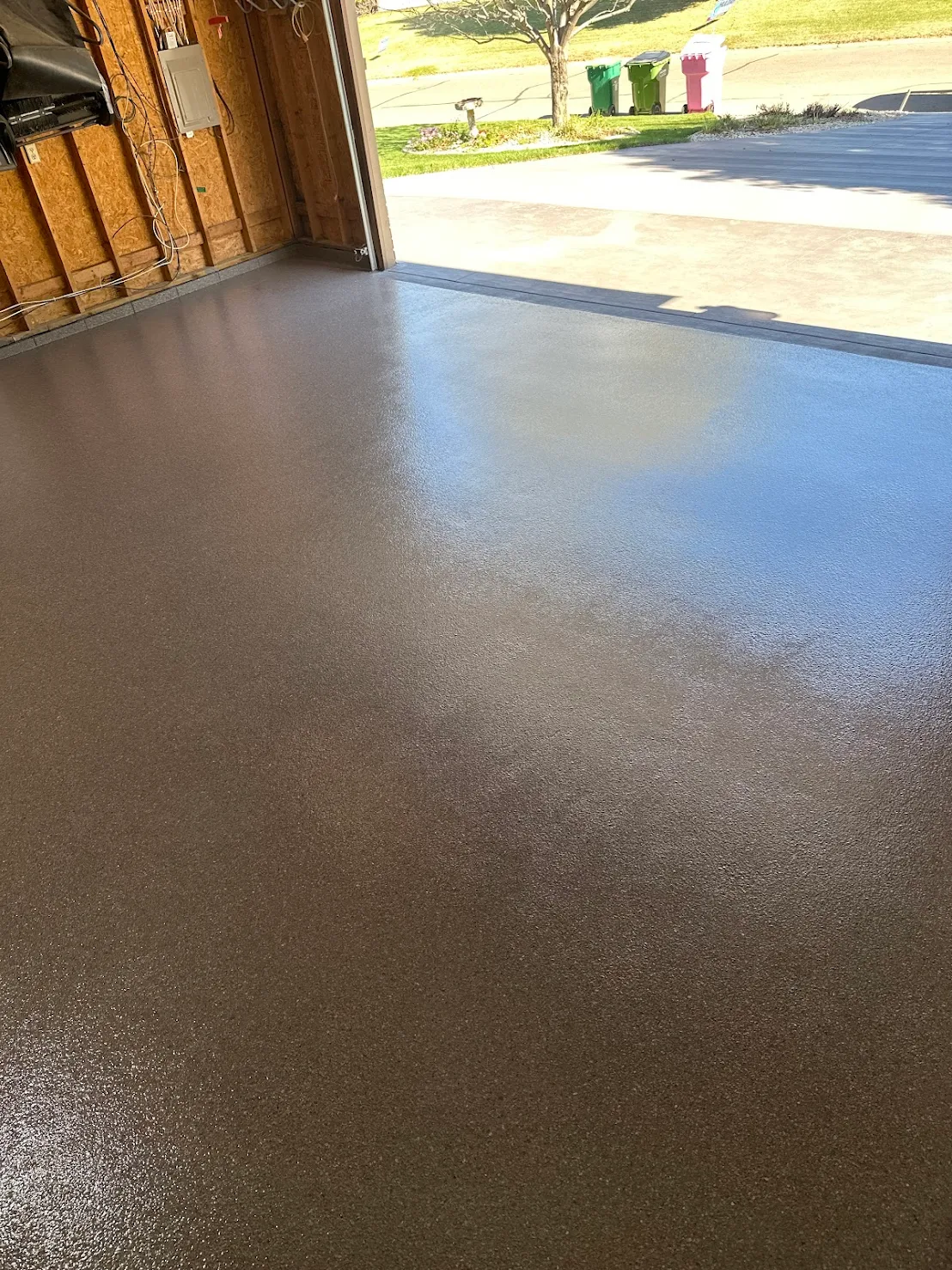 FInished garage floor Chad Hixxon Plymouth MN